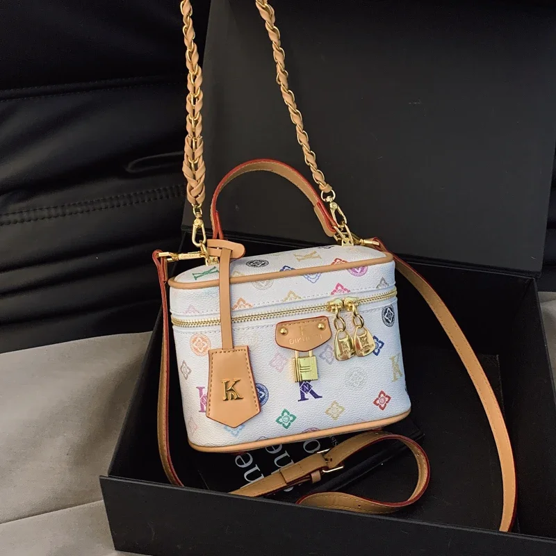 Borsa a tracolla con cerniera in pelle di nuova stilista per donna - Borsa a tracolla classica ed elegante con borsa a tracolla