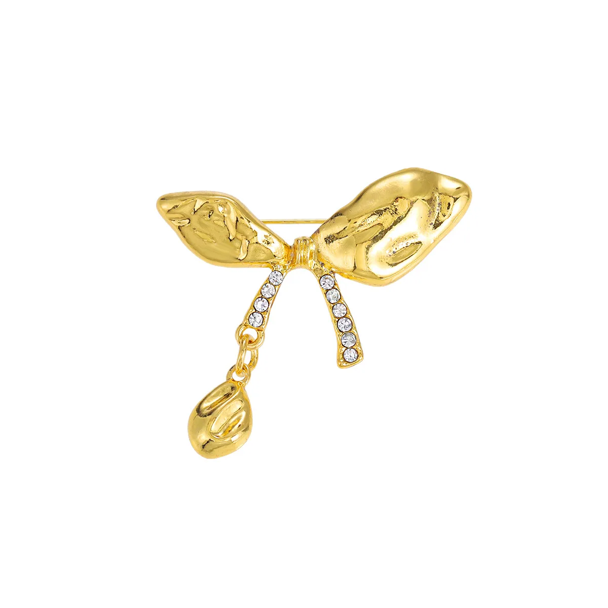 

Retro Enamel Irregular Rhinestone Bow Brooch, Women's Suit Jacket Accessories, Wedding Party Events, Daily Jewelry Gifts