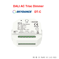 Skydance DT-C DT4 DALI AC100-240V 360W Triac   With Push Switch Dimmer Trailing Edge Dimmer for Single Color Dimmable LED Lamps