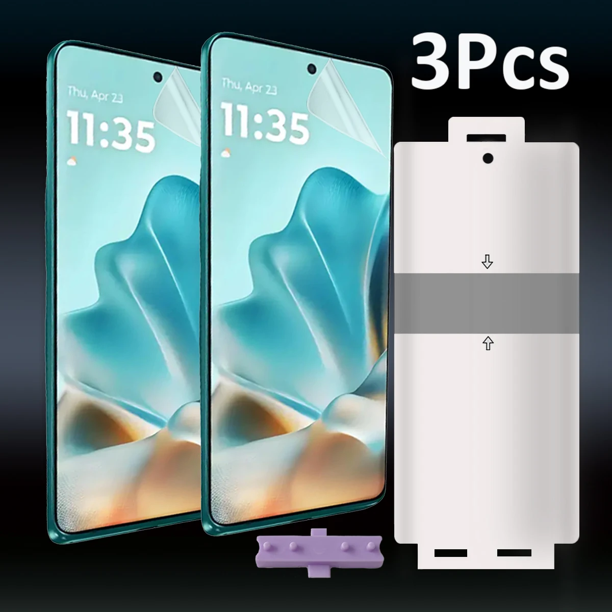 3 stücke TPU Gel Hydrogel HD FILM Screen Protector Für Motorola Moto Edge 60 Pro 60 Fusion Volle Abdeckung Folie schutz Film