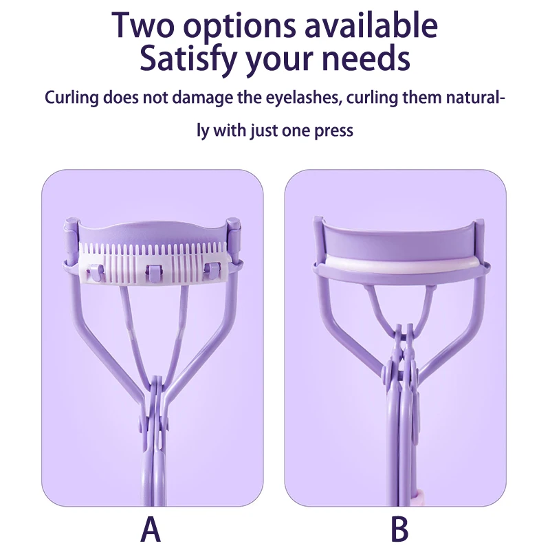 Professional Stainless Steel Eyelash Curler with Comb Tweezers Natural Curling Eyelash Clip Cosmetics Eye Makeup Beauty Tools