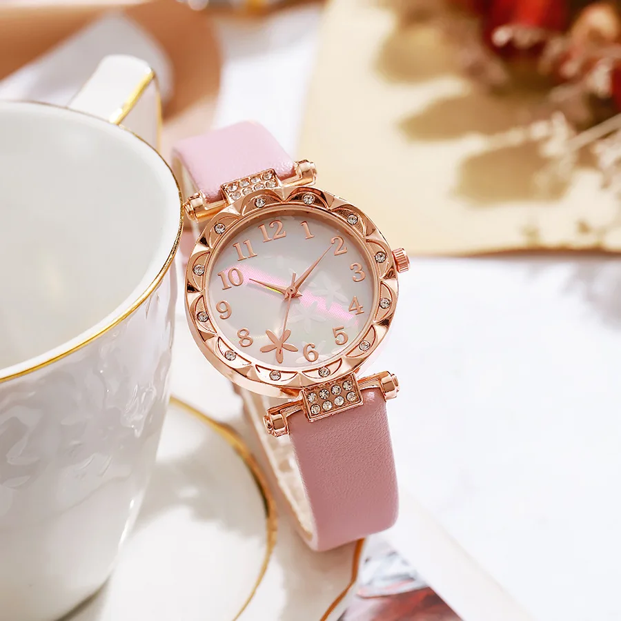 Relojes de pulsera de lujo para Mujer, Reloj de aleación de hebilla, relojes de pulsera de cuarzo para Mujer, regalo de Reloj para niñas