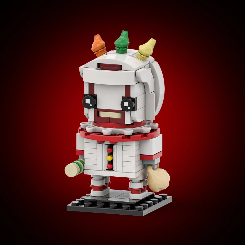 MOC قصة الرعب الأمريكية عمل الشكل ملتوي اللبنات نموذج Brickheadz الطوب DIY تجميعها لعبة للأطفال هدية