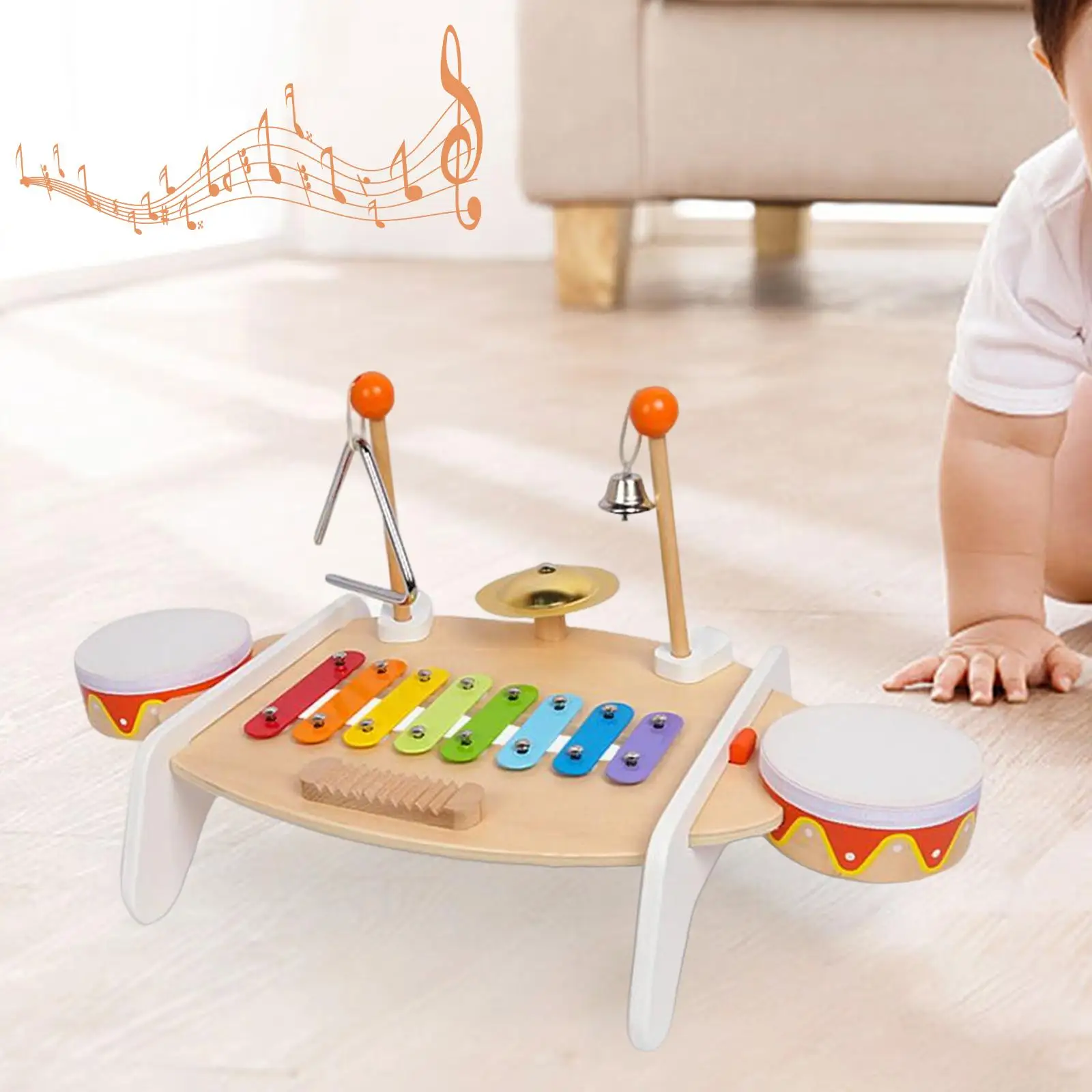 Portable Xylophone Toy Musical Instruments Sensory Musical Toy for Boys Kids