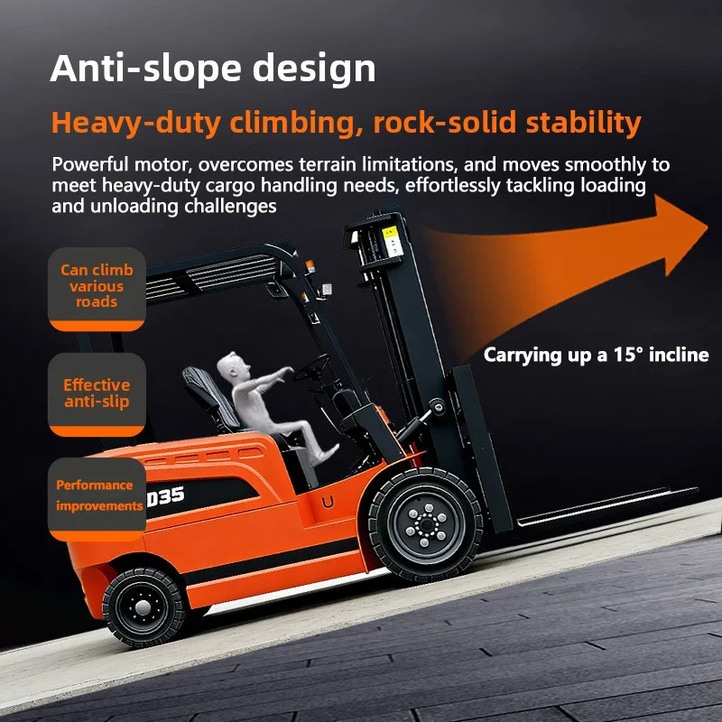1.5T 4.5m 3-Stage Mast 4 Wheel Electric Forklift Hydraulic Lift for Industrial Factory Logistics Stacking Lift Truck Pro