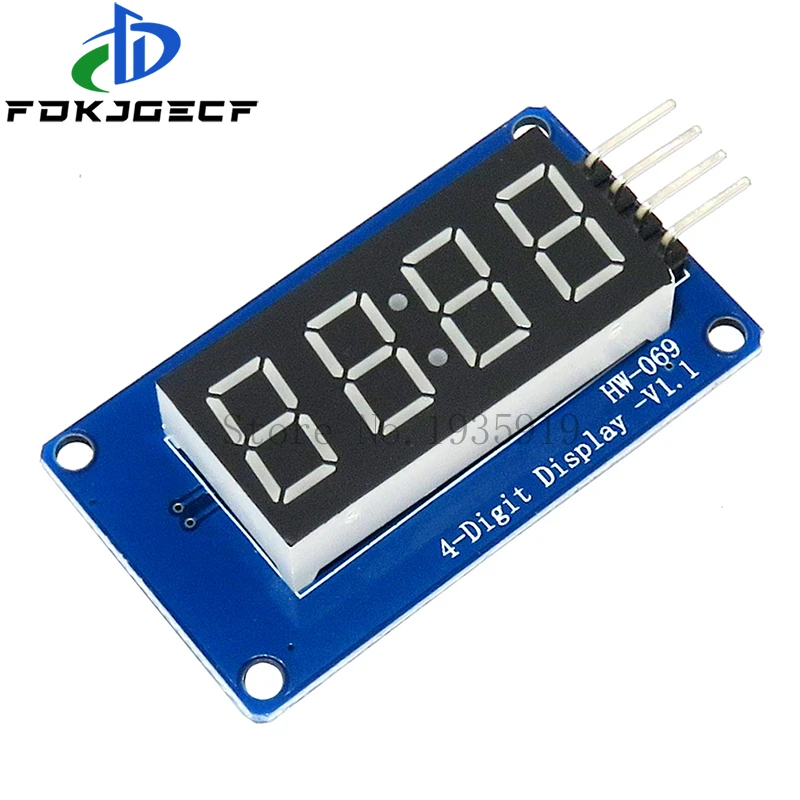 Picture 7: TM1637 4 Bits / TM1638 / MAX7219 8 bit Digital LED Display Module 7 Segment 0.36Inch Clock RED Anode Tube Four Serial Driver