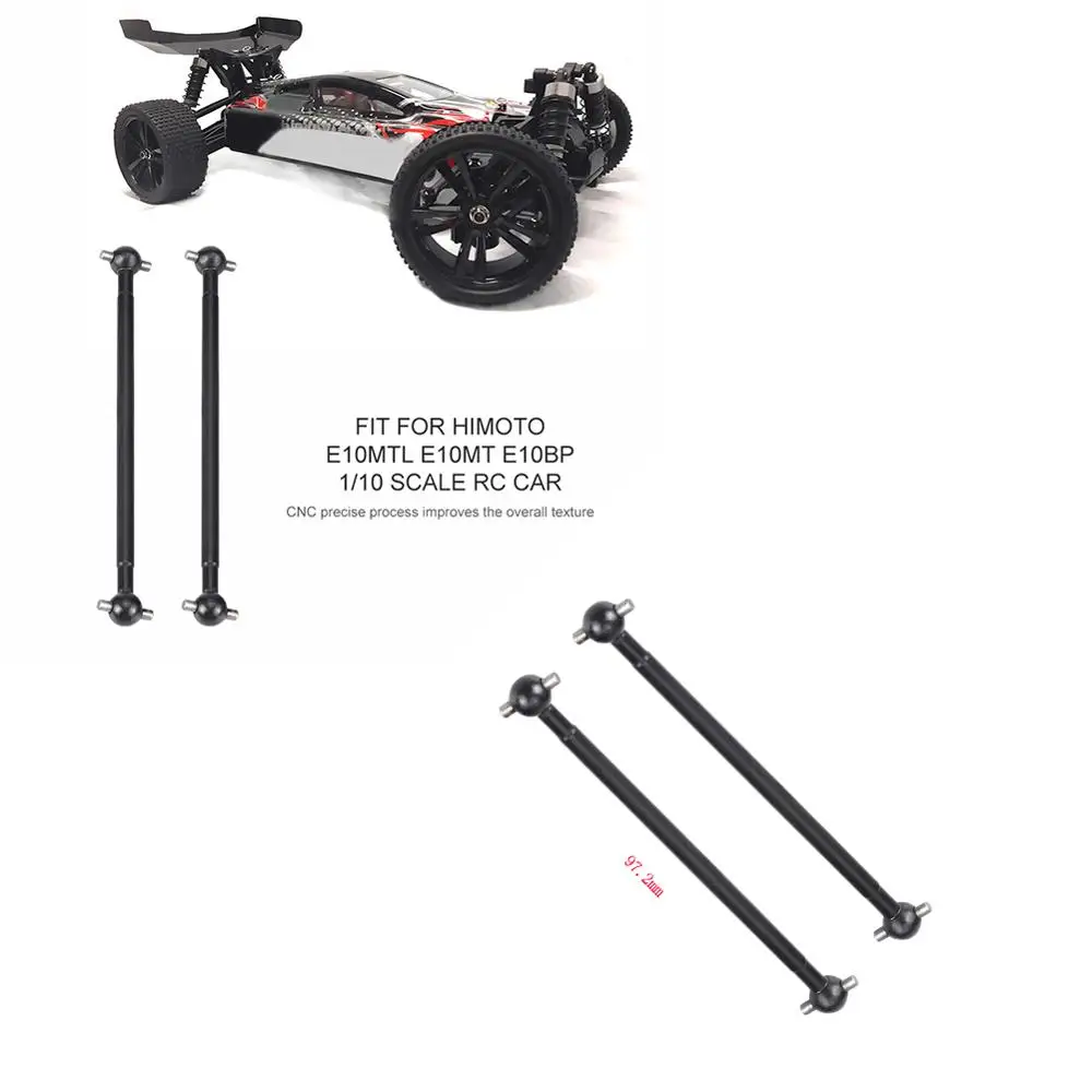 2 Stuks 53Mm Metalen Rc Auto Universele Aandrijfas Hond Bot Vervanging Geschikt Voor Hs 18301 18311 18312 1/18 Rc Auto Accessoire