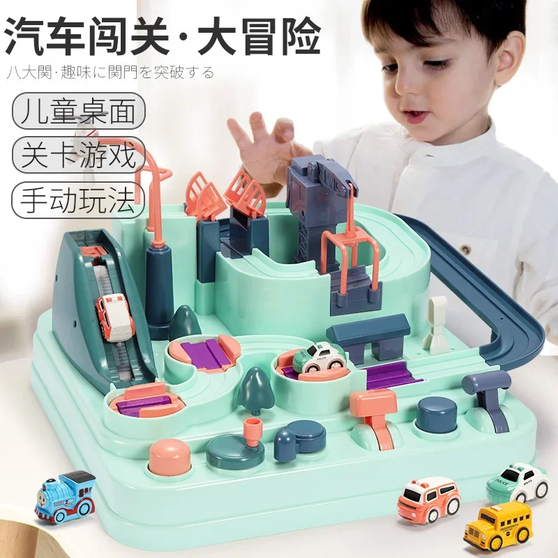 

Children's Tiktok Car Adventure Benefits - Smart Train Set Track Parking Lot Boys 5 Toys 3 Years Old