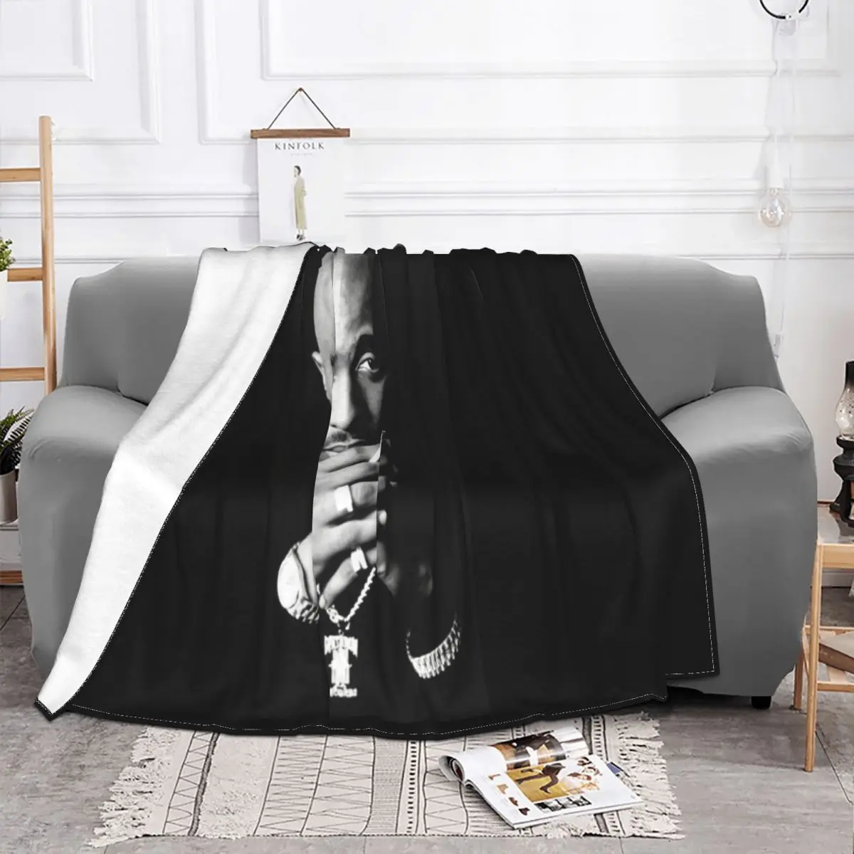 New 2Pac Tupac Shakur Rap Hip Hop For Men 100 Cotton S 6Xl Discount Hip Hop Animal Boy Throw Blanket