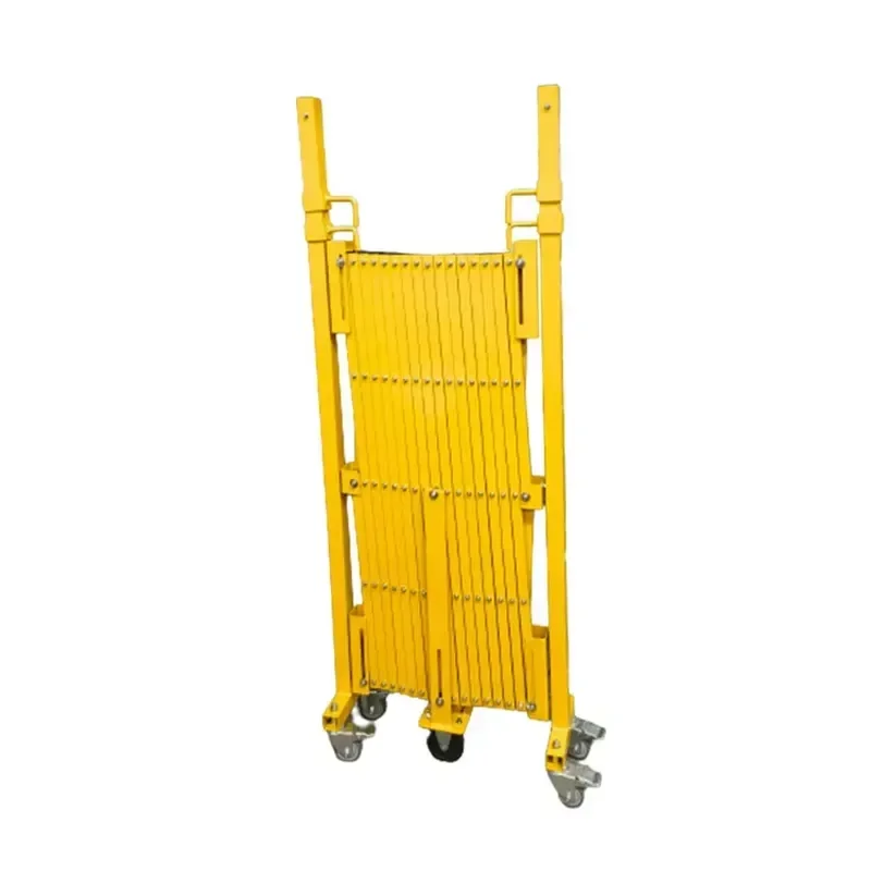 Road Portable Retractable Barricade Fence Temporary Crowd Control Mobile Aluminum Folding Security Gate 6000x1600mm Power