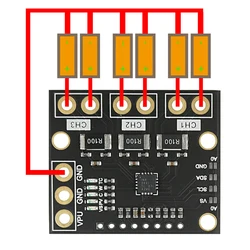 1-3PCS MCU-3221 INA3221 3-channel Low Side/high Side I2C Output Current/power Monitor For Arduino for INA219 Replacement