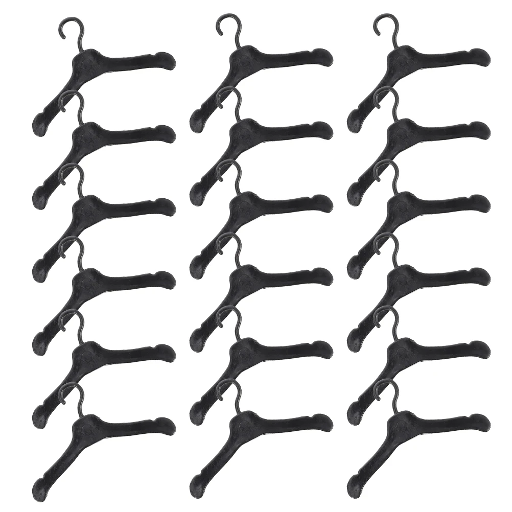 

150 Pcs Miniature Clothes Rack Dress Hanger Closet Hangers Wardrobe Dollhouse Accessories Closets Clothing Plastic Child