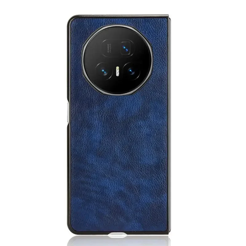 

Чехол для телефона Honor Magic V5 5G, кожаный силиконовый флип-чехол из личи, складной чехол для Honor Magic V5 5G, противоударный чехол