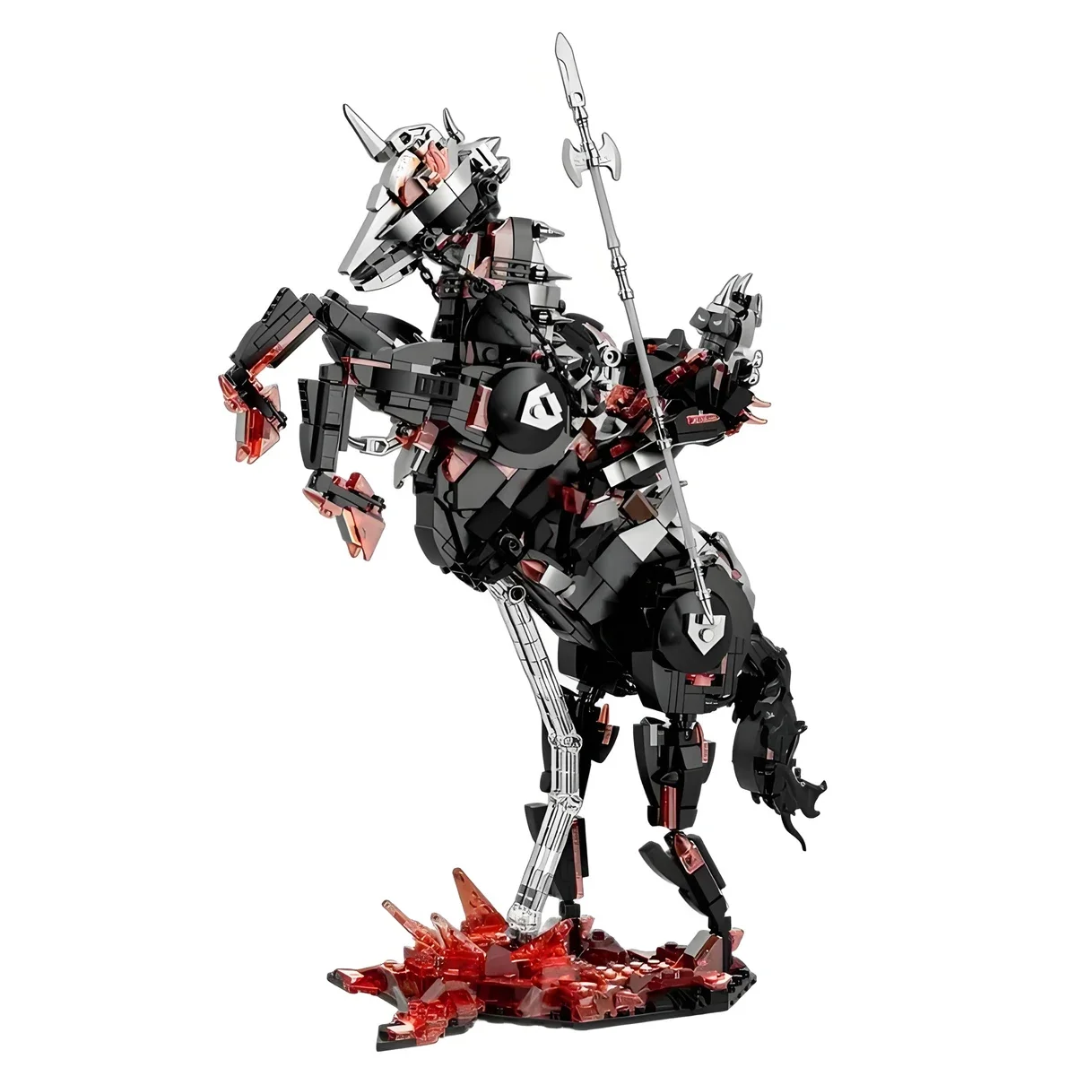 中世ダークナイトヘルライダーガーディアン中世アンダーワールド悪魔サウロンモデルビルディングブロックレンガおもちゃギフト