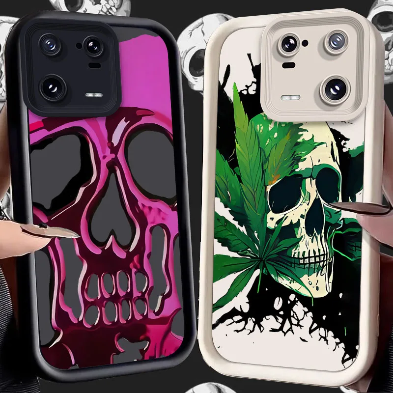

Cool Skeleton Case for Xiaomi Mi 14 13 13T 12 12T 11 11T Pro Lite 12X 12S POCO F6 F5 X5 X3 NFC Soft Silicone Back Cover Funda