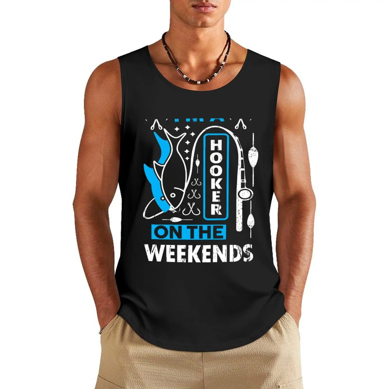 I’m A Hooker On The Weekends Tank Top summer 2025 gym Men's t-shirts gym shirts t-shirt gym man