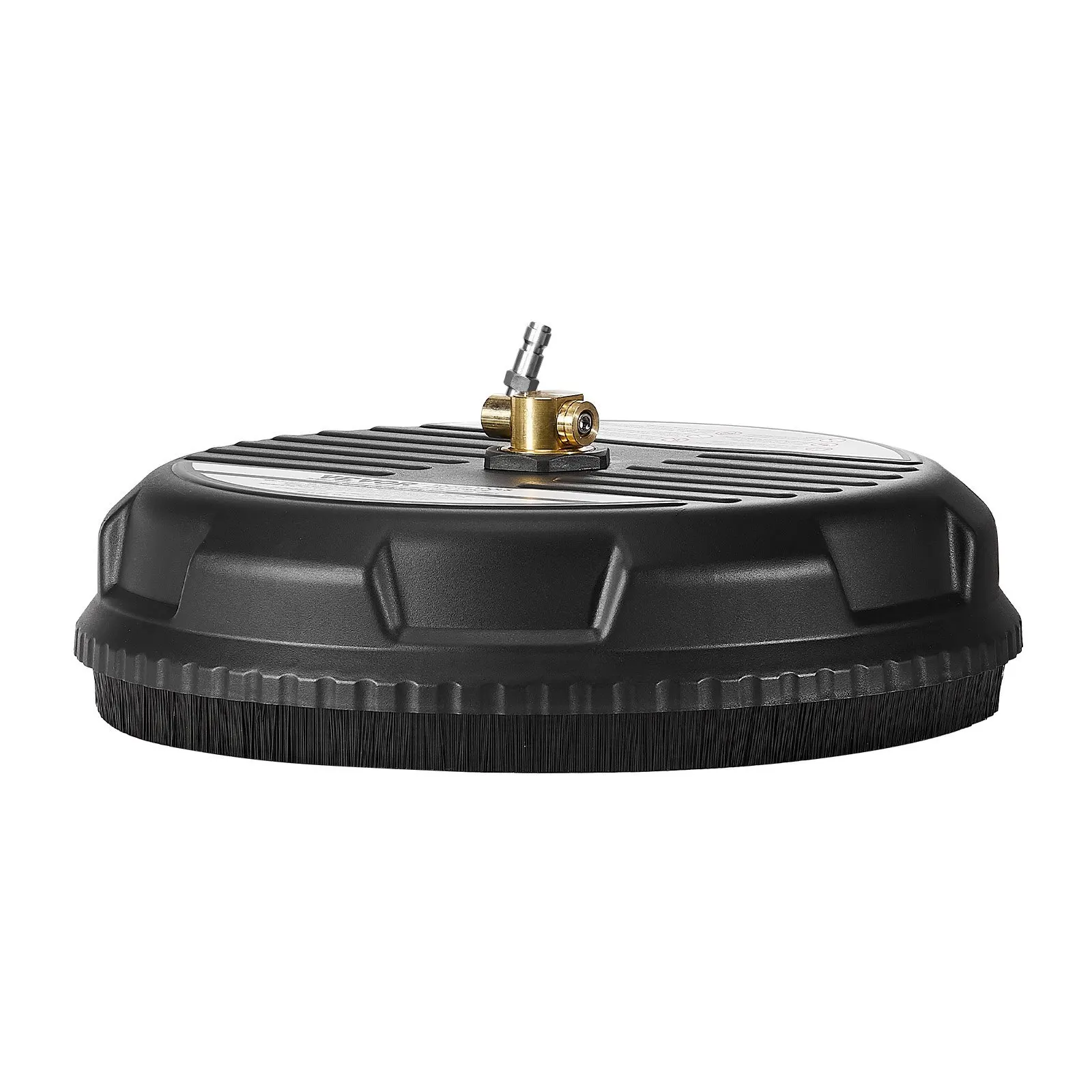 

High Pressure Rotating Scrubber 15 Inch For Driveways Sidewalks Patios, 4000 PSI 4 Wheels 1/4 Quick Connector 2 Spray Nozzles Plastic Housing Black