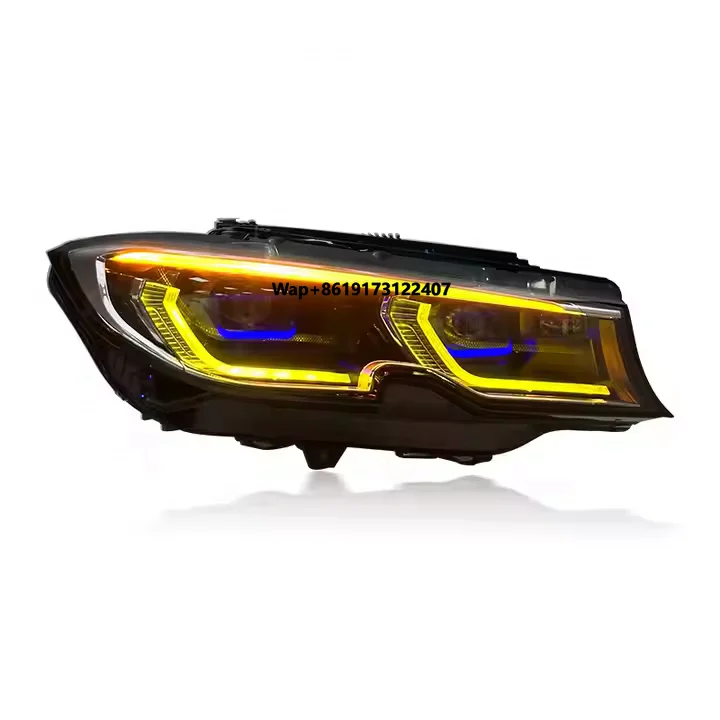 3 Series G20 G21 G28 19-22 Yellow White Headlight High Low Fog Turn Signal Lamp Switch DRL Front Lights 6000k Color
