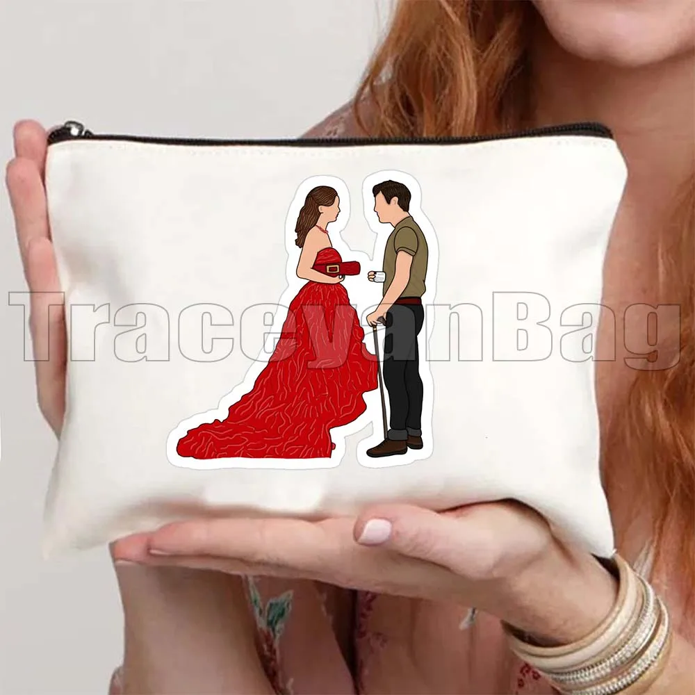 الرجعية برنامج تلفزيوني القيل والقال الفتيات بلير سيرينا تشاك مروحة الهدايا قماش حقيبة مستحضرات التجميل السفر ماكياج المرحاض حقيبة مقلمة سستة الحقيبة