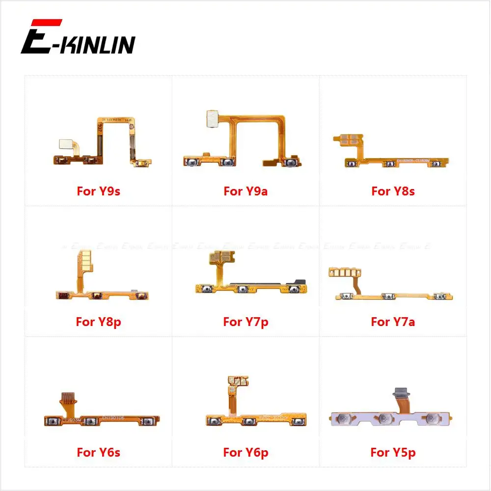 Switch Power ON OFF Key Mute Silent Volume Button Ribbon Flex Cable For HuaWei Y9s Y8s Y8p Y7p Y6s Y6p Y5p Y9a Y7a Parts