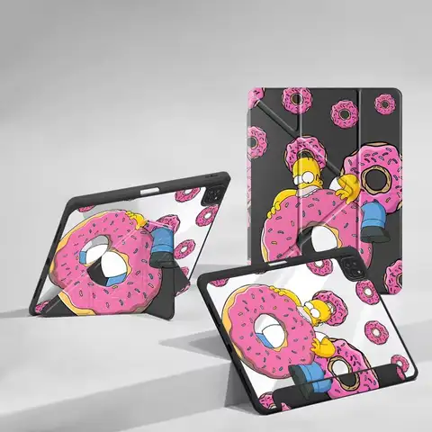 Cool Cartoon Simpsons Holder Cover Tablet Case For iPad Air 4 5 M3 M2 1 2 M4 11inch Mini 6 7 Pro 11th 10th 9th 8th 7th 12.9inch