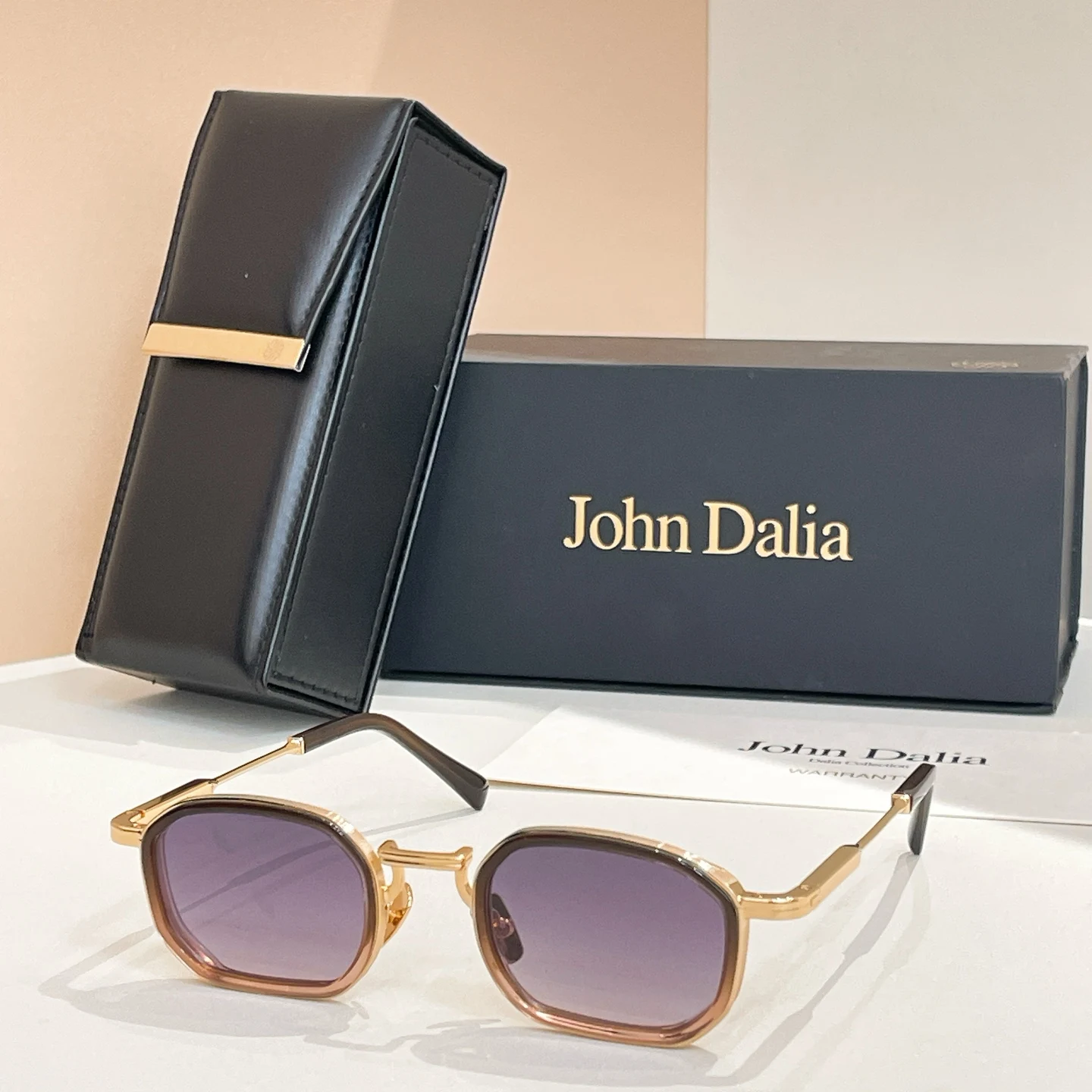 Luxe Designer Voor JOHN DALIA JD JEAN Vintage zonnebril UV400 Hoge kwaliteit modebril voor mannen en vrouwen met doos
