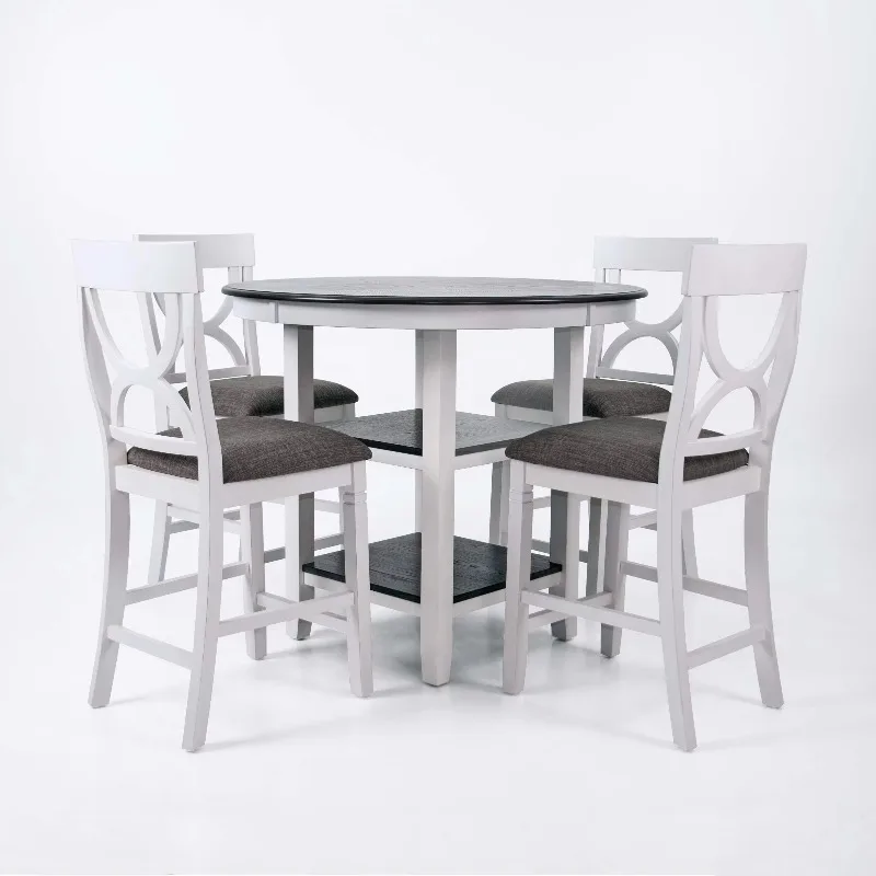 

#//5-Piece Modern Counter Height Dining Set