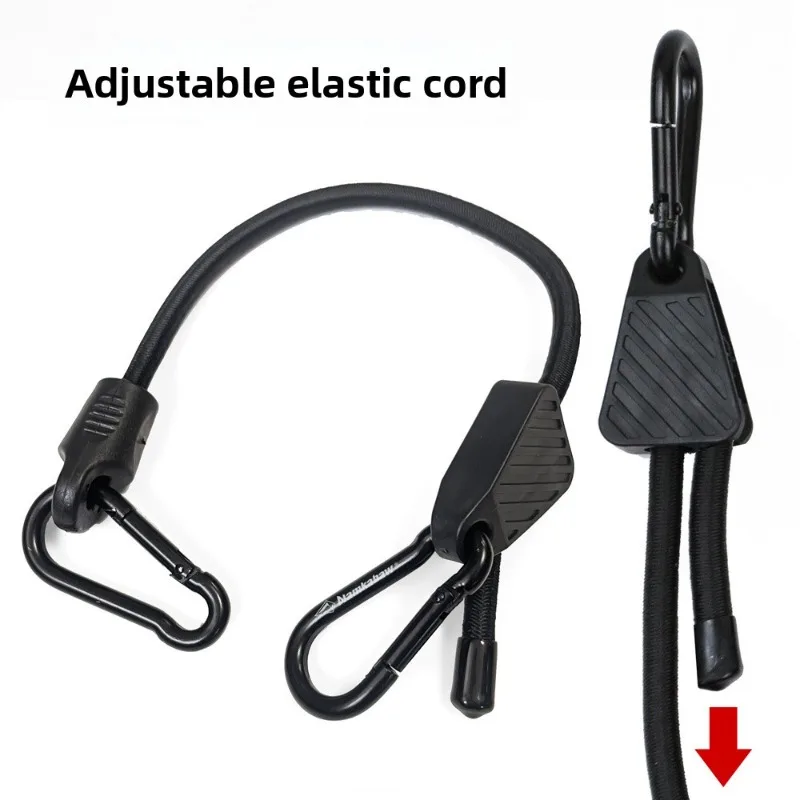 1pcs Adjustable Bungee Cord with Hooks Heavy Duty Elastic Tie Down Strap for Cargo Camping Bike Rack Tent
