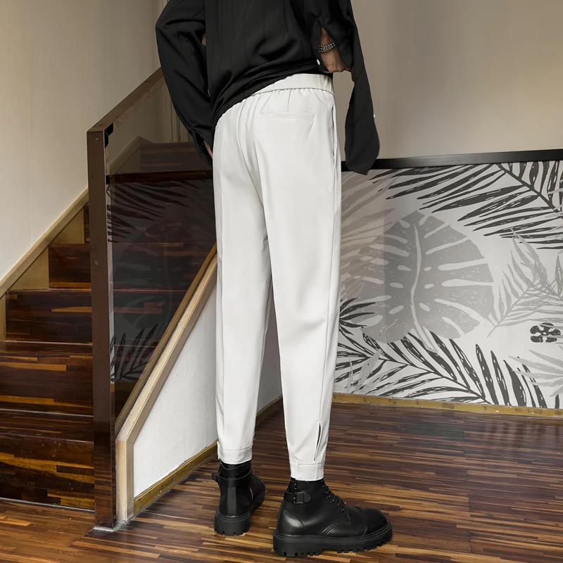 Pantalon Velcro pour Homme, Tendance à la Mode, Polyvalent, Business, Décontracté, Été, 2024