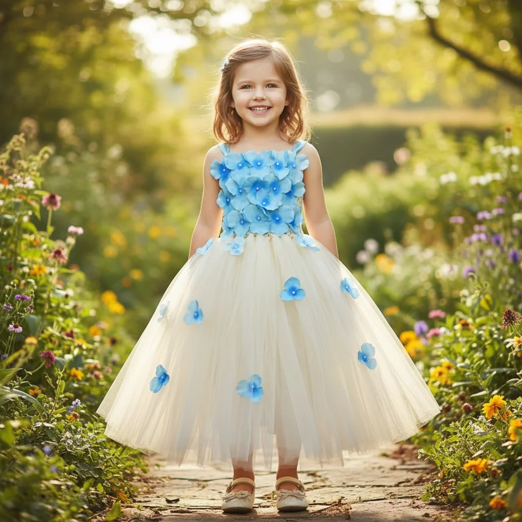Robe de mariée en tulle rose pour filles, robe tutu, pétale de fleurs, robe de soirée formelle, robe de princesse, robe éducative, qualité
