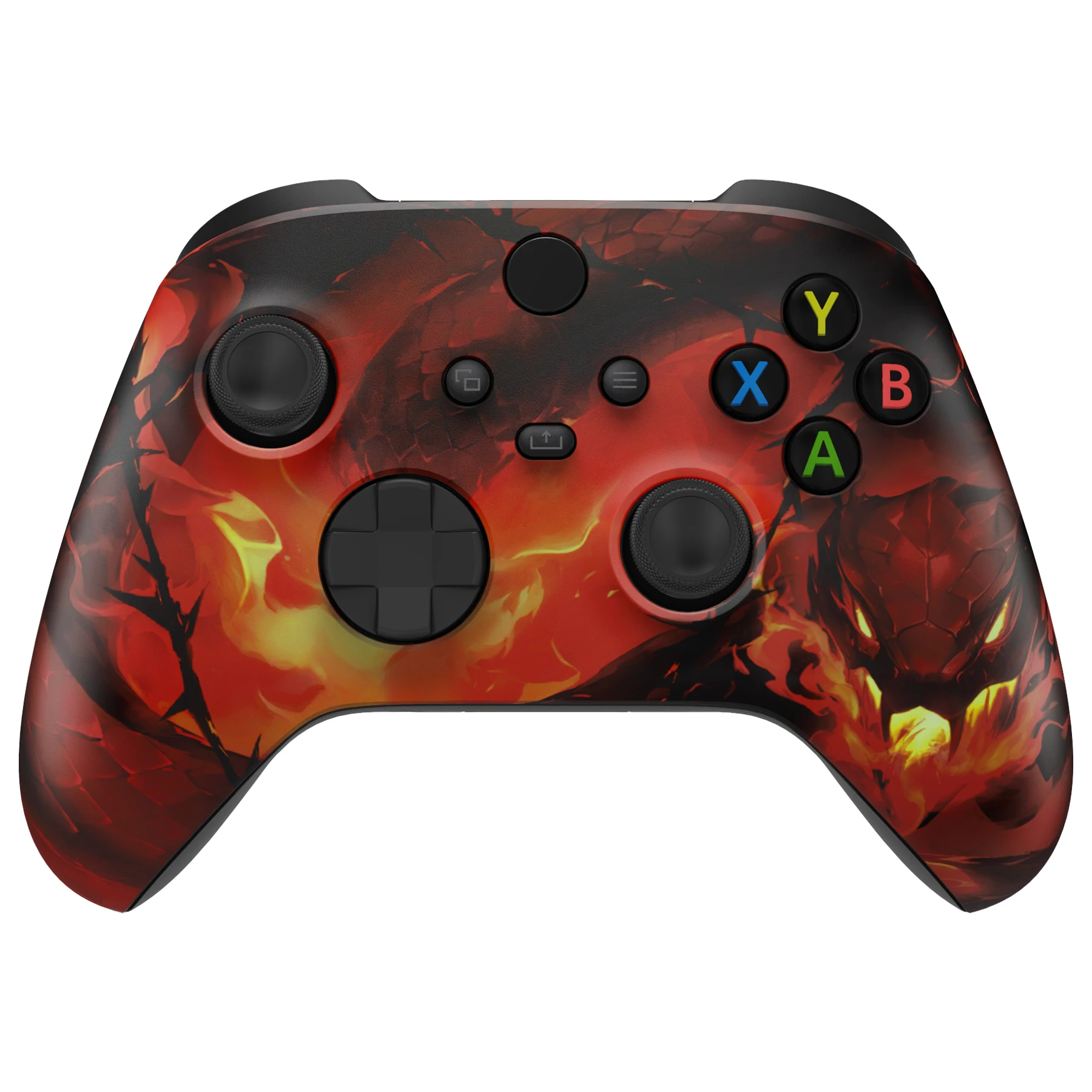 eXtremeRate Custom Pattern Part Faceplate, Soft Touch Grip Front Housing Shell Case for Xbox Series X/S (Xbox Core) Controller