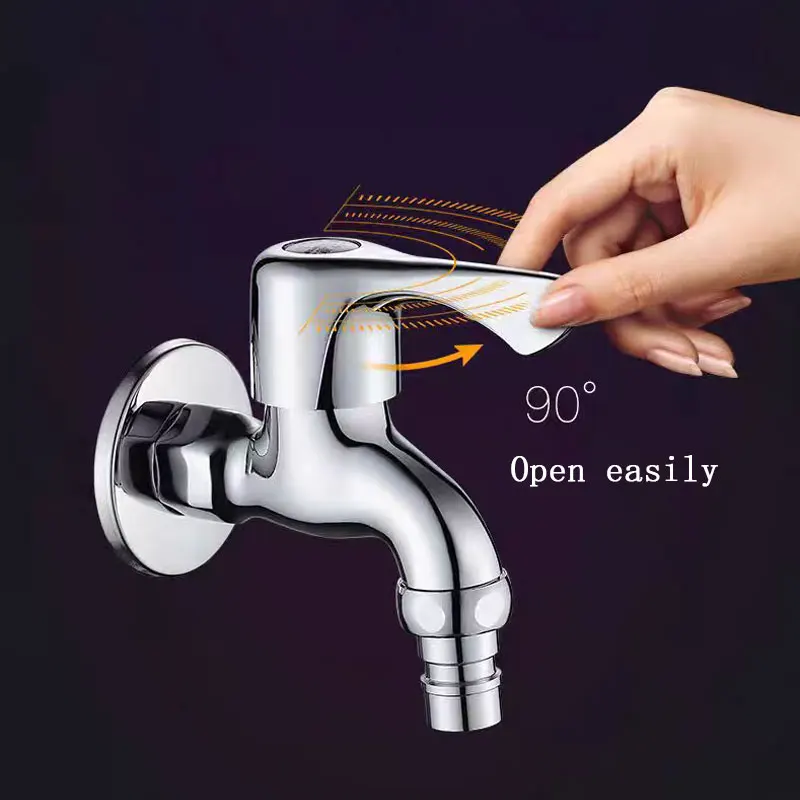

Bathtub Faucet Bathroom Accessories Washer Faucets in-wall Faucet Valve Core Washing Machine Faucet for Household Improvement