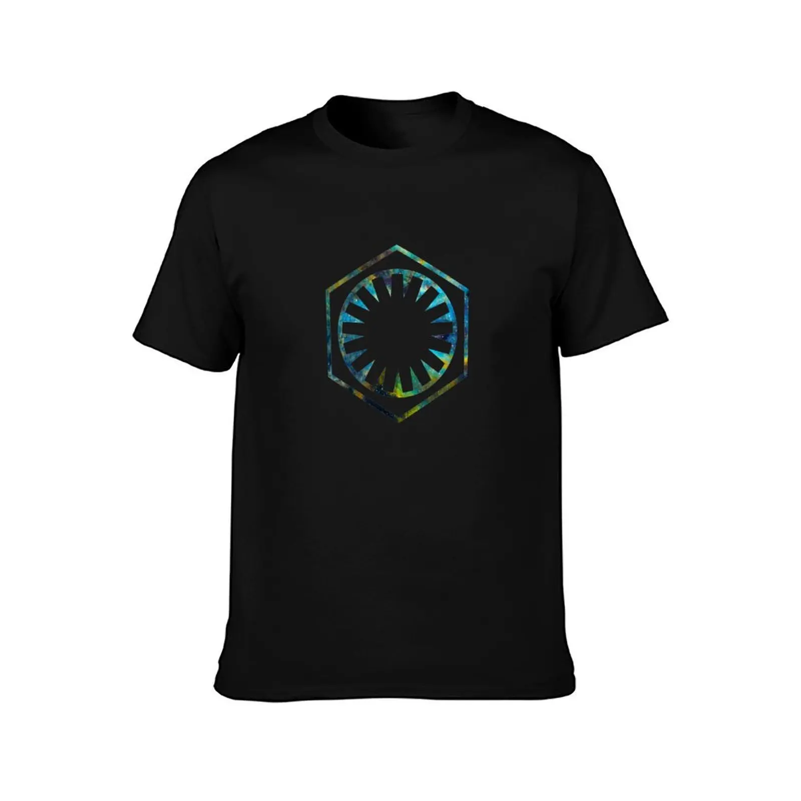First Order Nebula (Blue-Green-Yellow) T-Shirt Casual Lightweight Short Sleeve Top T-Shirt