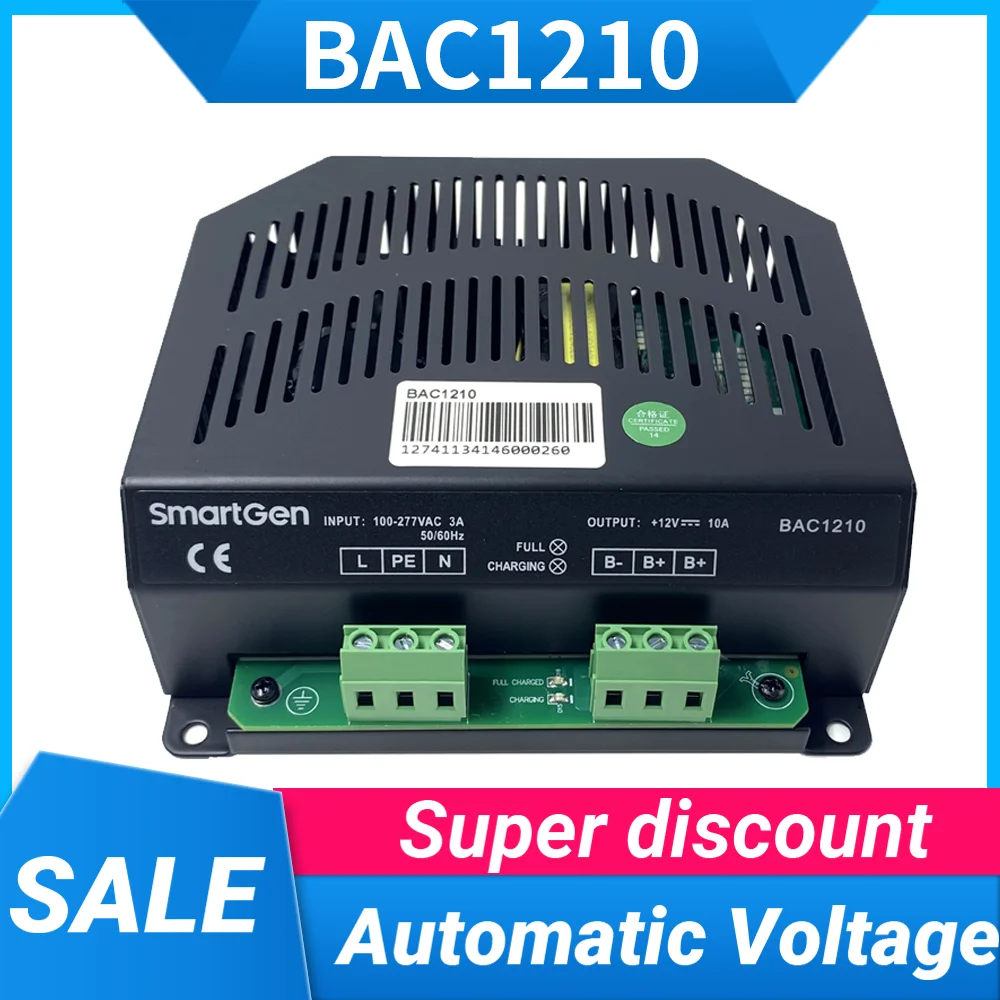 BAC 2410 SmartGen BAC2410 24V 10A Generator Battery Charger BAC 1210 Generator Battery Charger Original Genset BAC2410