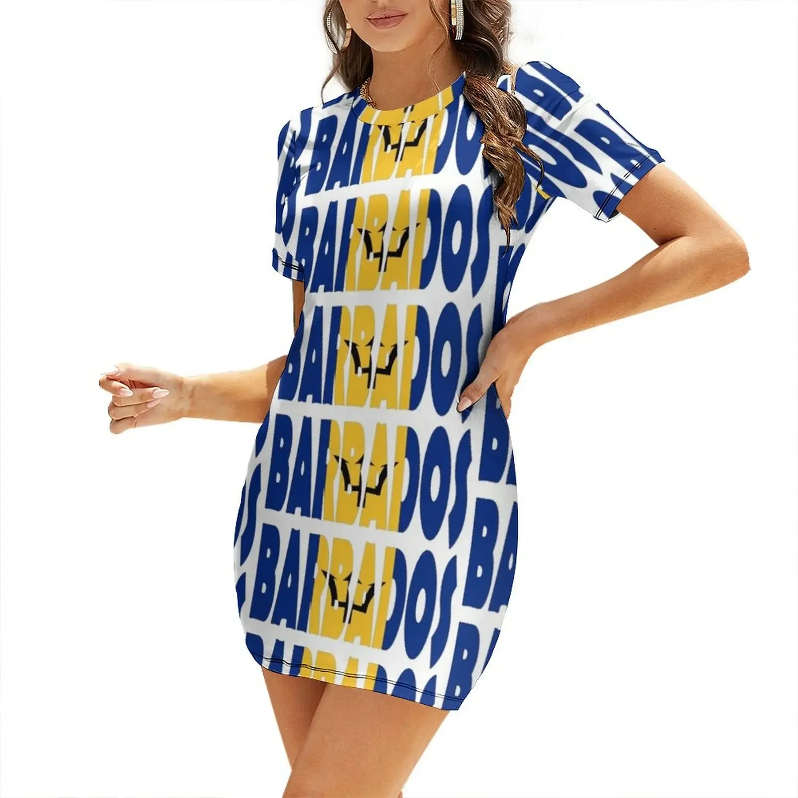 

Barbados Short-Sleeved Dress women's dresses luxury women's fashion dresses dress for women 2026