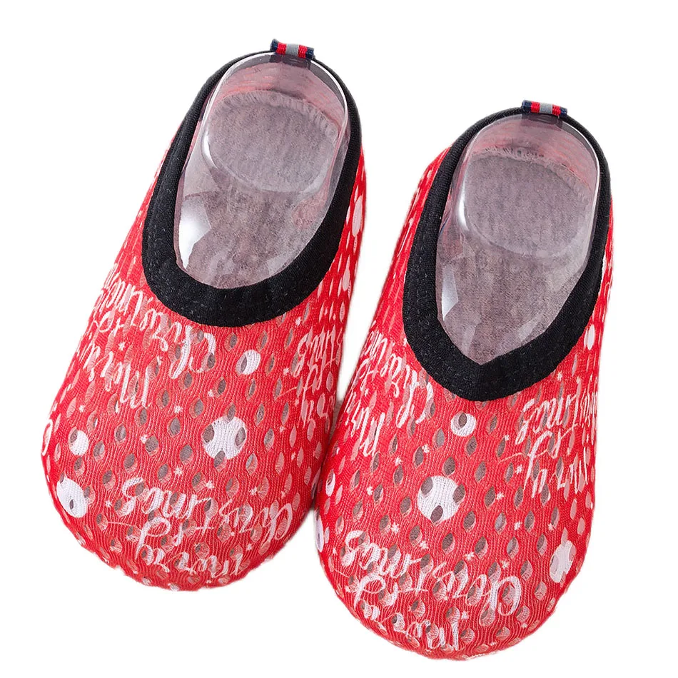 Children Water Shoes Kids Mesh Anti-Slip Floor Clothing Accessories Infant Breathable Rubber Sole Cotton Socks Unisex Slipper