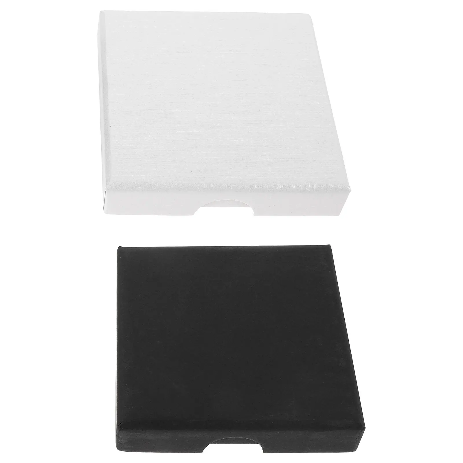 

2Pcs Small Jewelry Organizer Box Sturdy Packaging Case for Bracelets Rings Necklaces Cushioned Lid Storage Display Travel