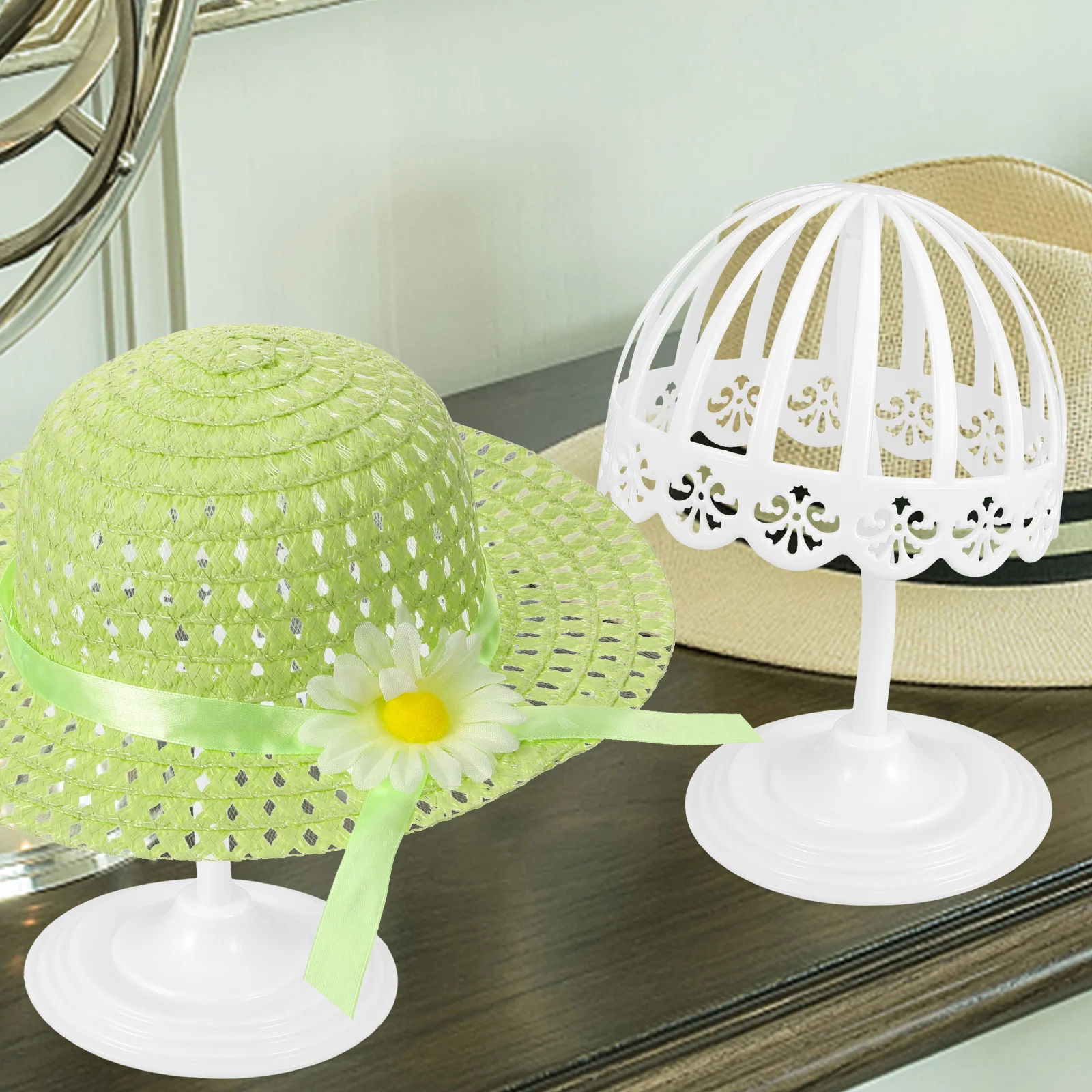 

Hat Display Stand 40cm Rack for Babies Easy Installation Hat Storage PE Material Home Organization Solution