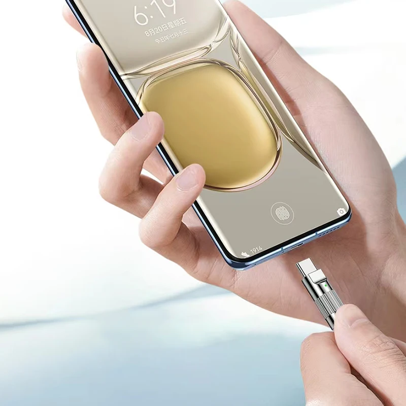كابل بيانات من السيليكون السائل 120 وات 6 أمبير شحن سريع للغاية من النوع C لهاتف Xiaomi Huawei Samsung Quick Charge USB Bold Data Line