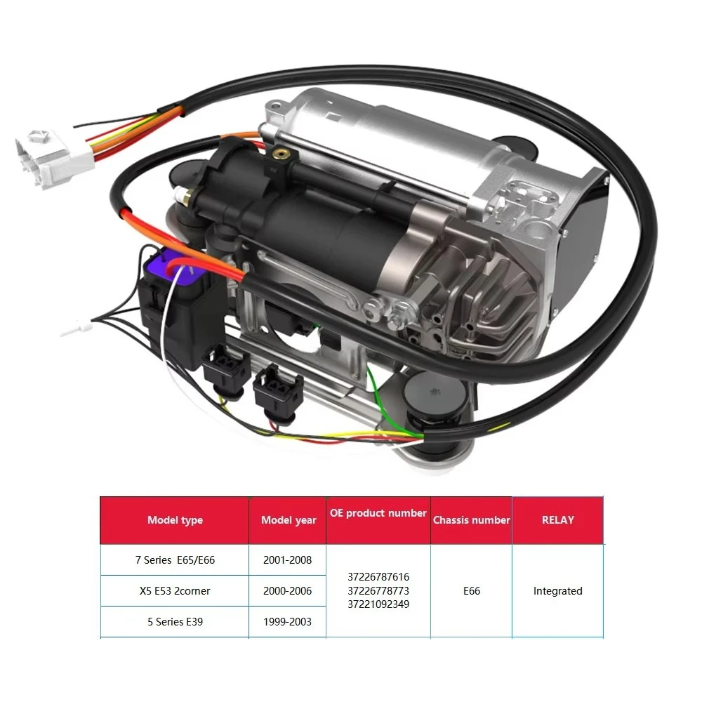 

OE 37226787616 Air Suspension Compressor Pump For BMW E65 E66 7 Series 2000-2008 Air Ride Replacement Parts