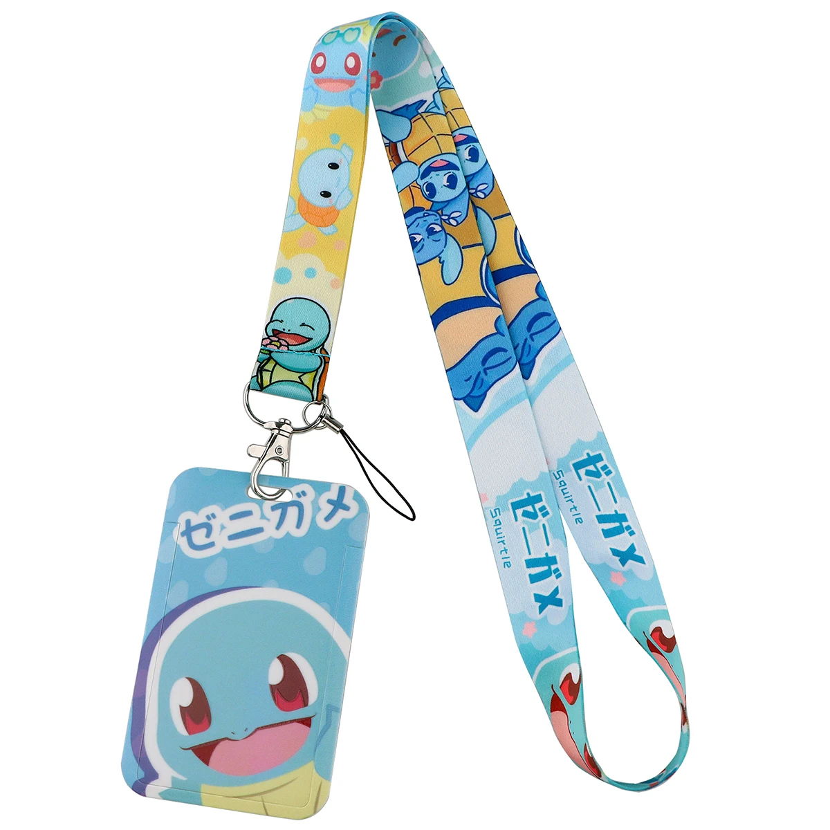 Cartoon Print Webbing Lanyard Keychain Classic Story Ribbon Hang Rope Keyring Mobile Phone Charm Cute Neck Straps Key Rings