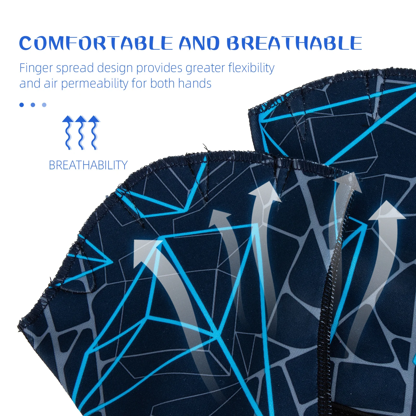 

1Pair Webbed Swim Gloves Durable Wear-Resistant Aquatic Fitness Gloves Swimming Training Mitts for Women and Men