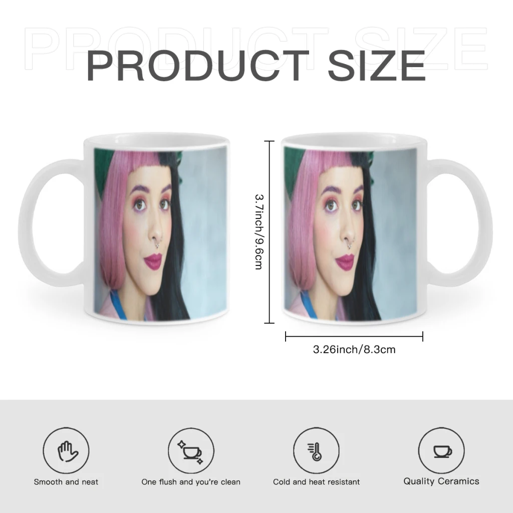 Girl Singer Melanie Martinez Free shipping Ceramic Cup Coffee Oatmeal Breakfast Cup Creative Personality Mug