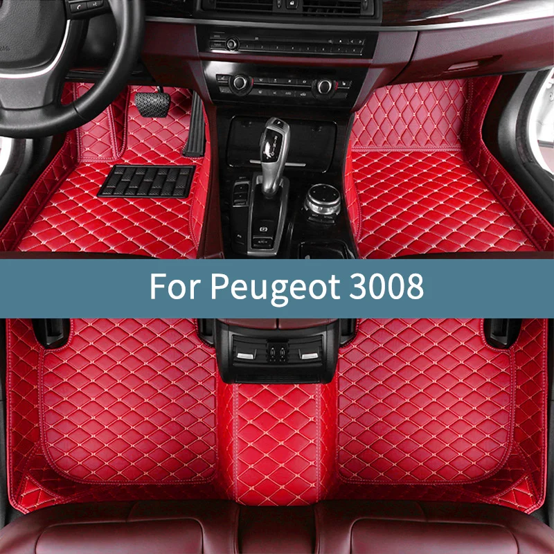 

Car Floor Mats For Peugeot 3008 2017 2018 2019 2020 2021 2022 Waterproof Full Set Floor Mats For Cars Accessories