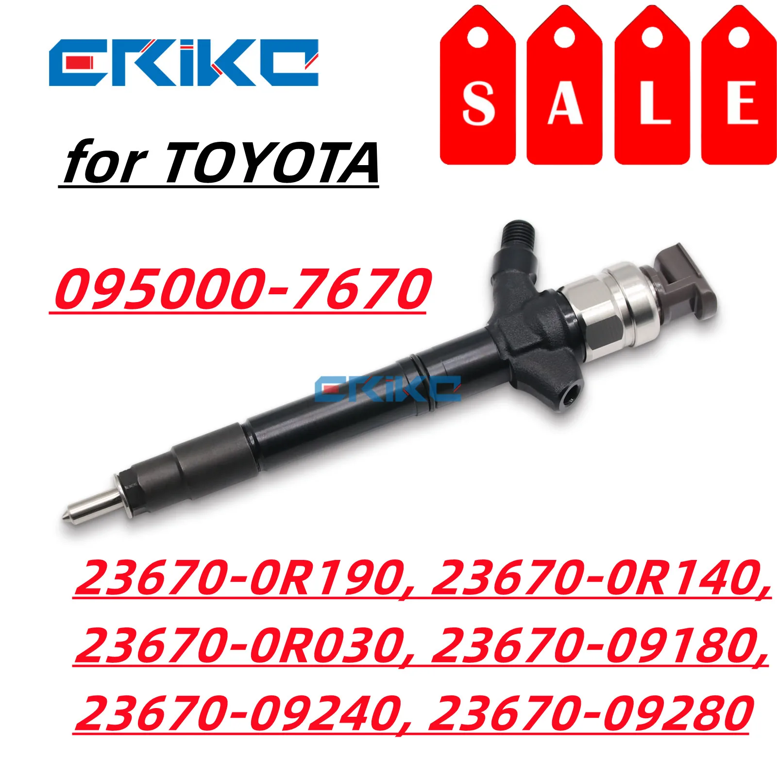 095000-7670 095000-7671 حاقن محرك الديزل الجديد Assy 095000-7672 لتويوتا كورولا 23670 09180 البخاخ 23670 09240