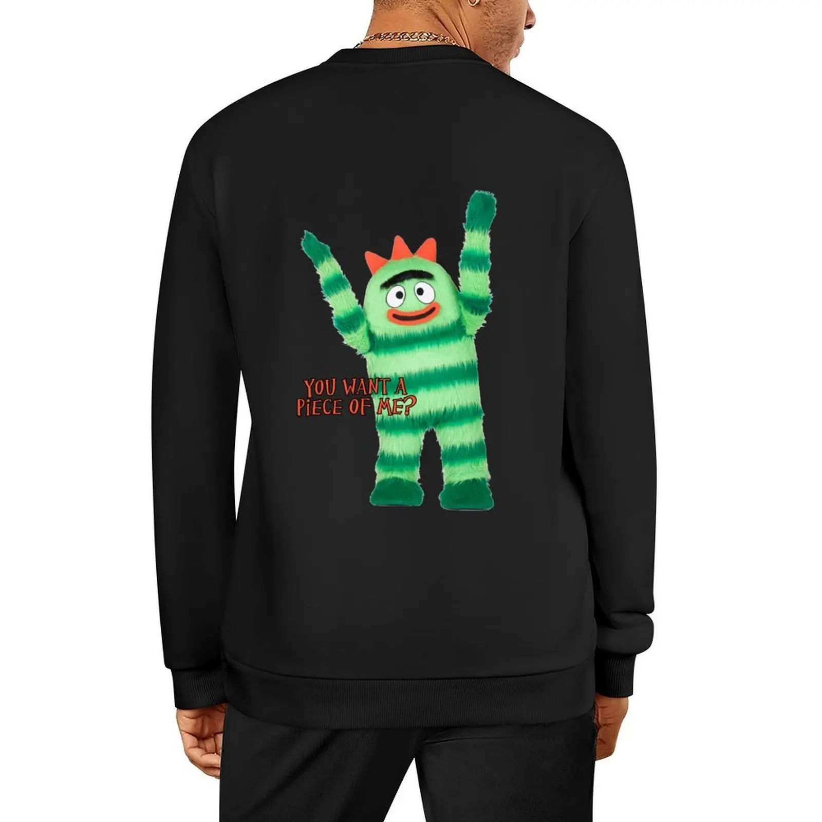 

Brobee - You Want A Piece Of Me Pullover winter clothes autumn men wear men's coat oversize sweatshirt