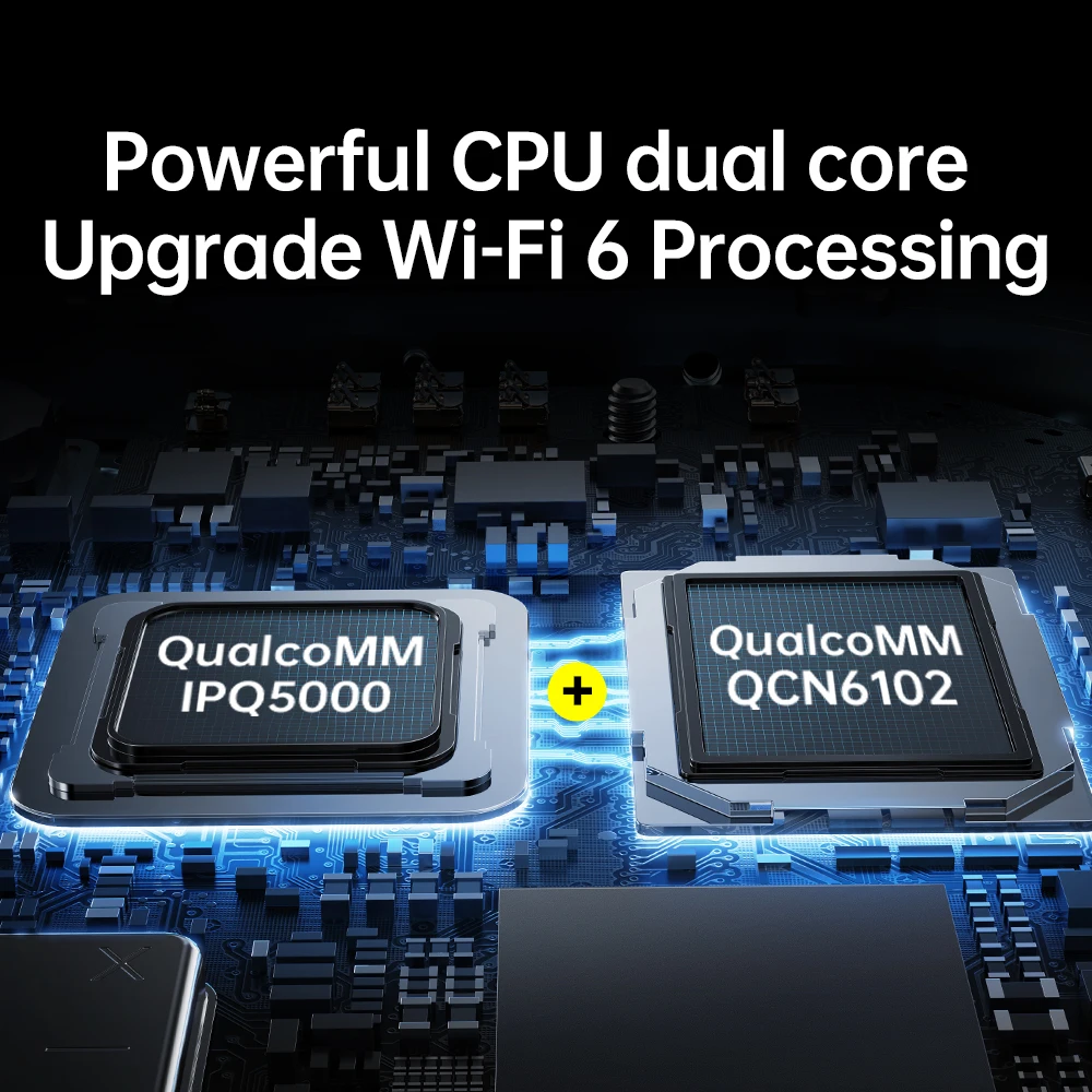 AX3000 Wi-Fi 6-гигабитный маршрутизатор, двухдиапазонный 2,4G/5 ГГц, 802.11AX, беспроводной усилитель сигнала, процессор, двухъядерная обработка, легкая сетка для дома
