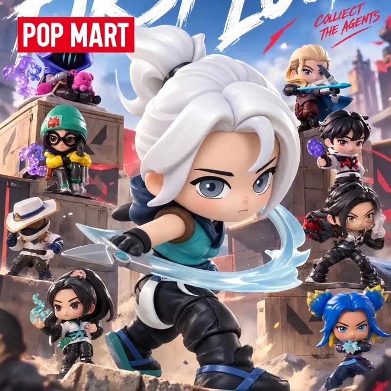 Image of Pop Mart Valorant Joint Collection Überraschungs-Blindbox Hochwertige Desktop-Auto-Dekoration Sammlerstück Niedliche Spielzeug-Geschenke