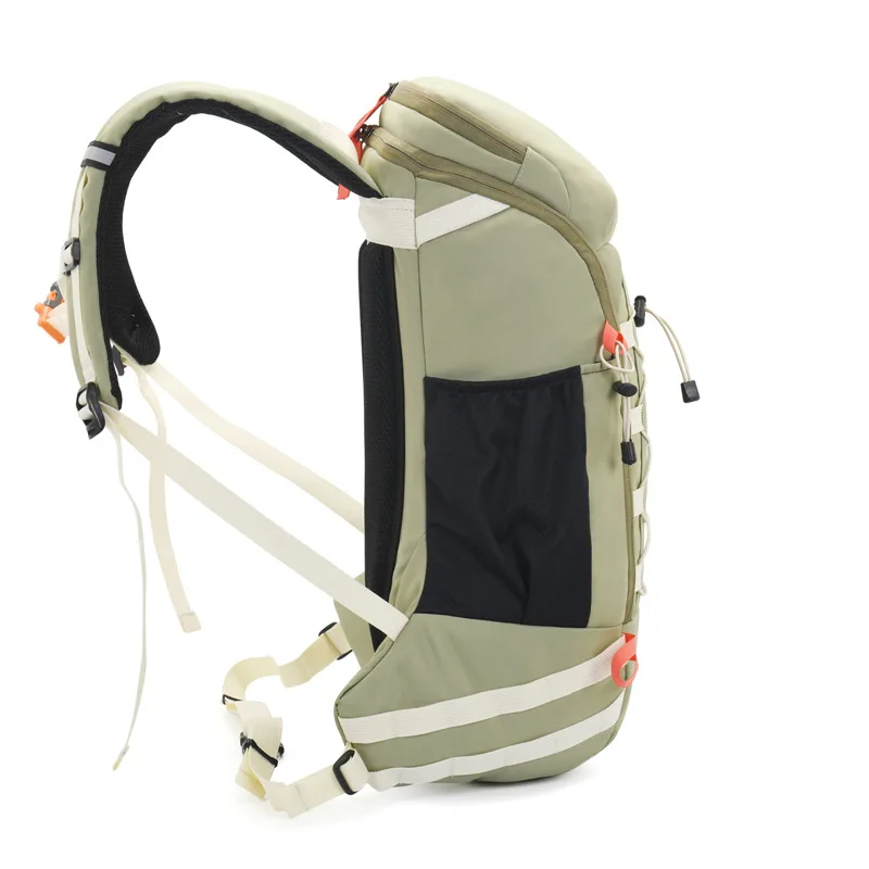 40L Outdoor Hiking Backpack Water-Resistant Travel Daypack with SOS Whistle Free Rain Cover for Men Women with Stretch Rope