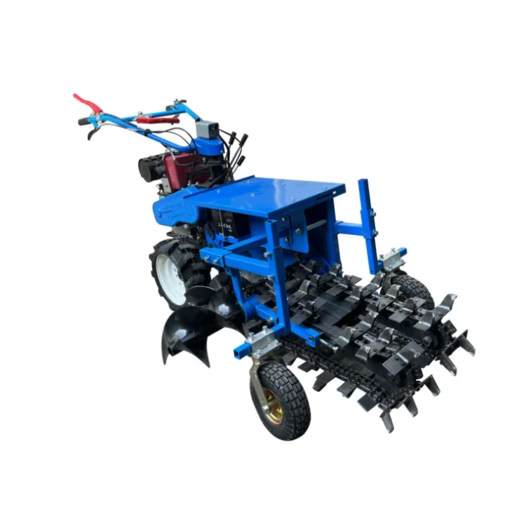 【Hot】Factory Price Mini Excavator Loader Trencher Machine Chain Type Trenching Ditching Machine for Sale Mini Rock Trencher